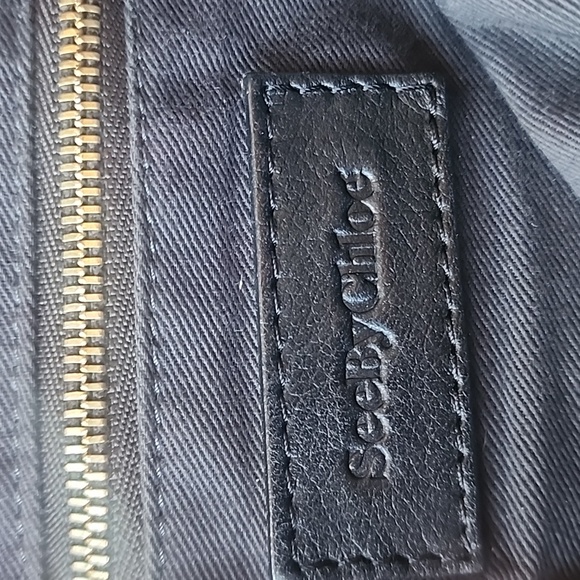 See By Chloe Harriet HOBO Large Gray Leather Tote Bag - Picture 13 of 16